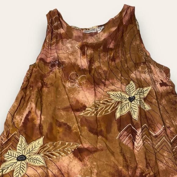 Y2K Floral Tie-Dye Maxi Dress Sleeveless Summer Hippie Boho Phases Plus Size 1x - Picture 4 of 6